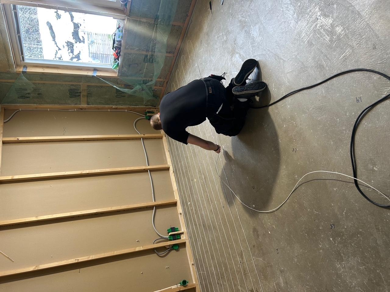 Golvvärme-installation