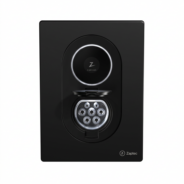 Zaptec Go 2 Asphalt Black med display