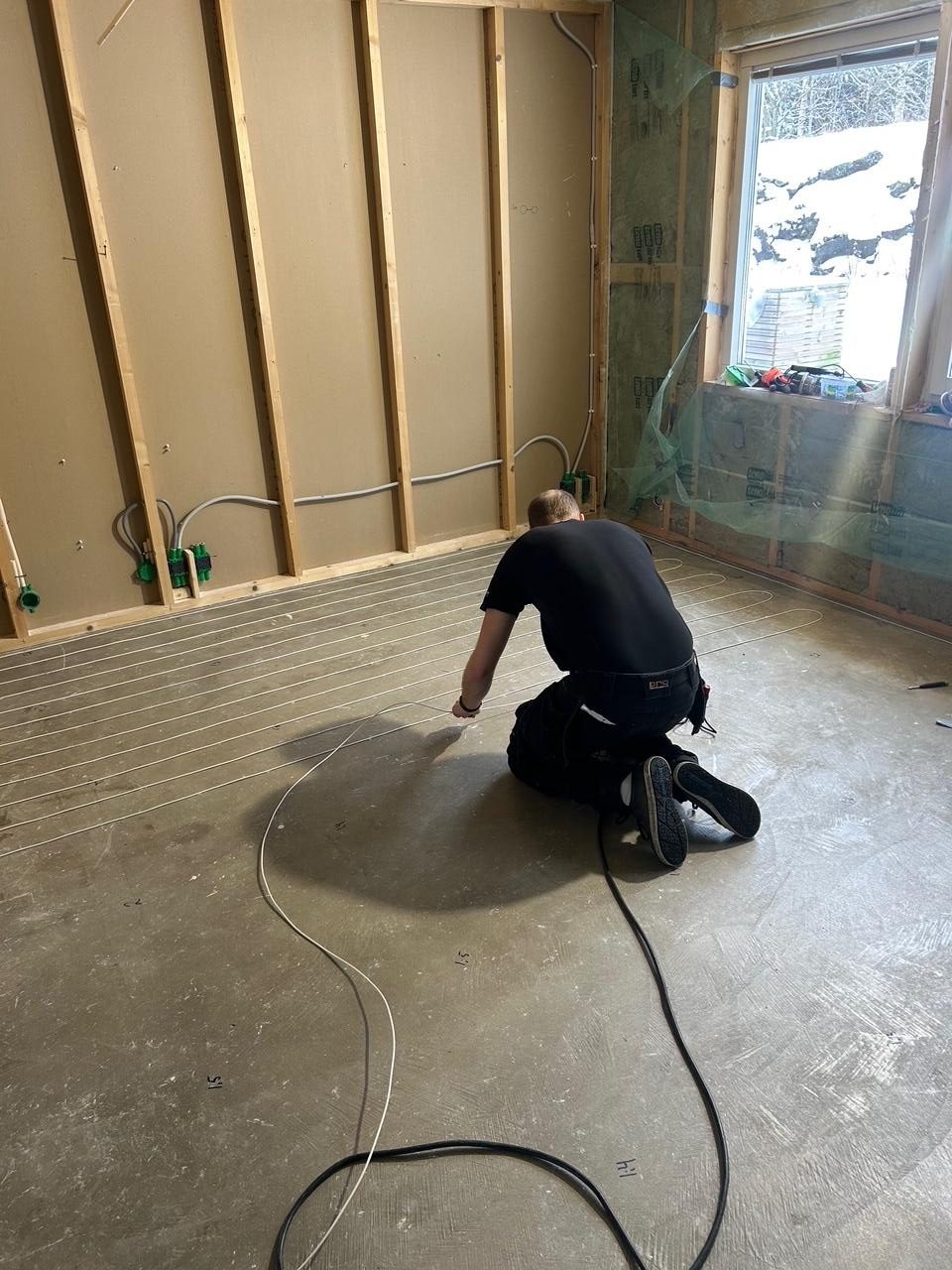 Golvvärme-installation